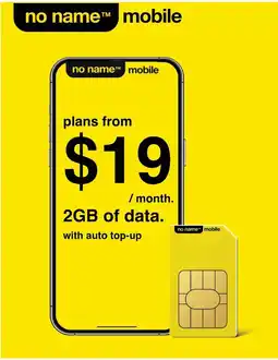 No Frills no name mobile offer
