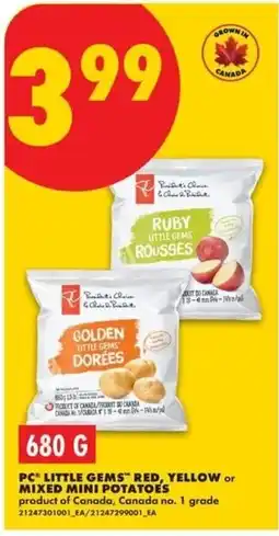 No Frills PC little gems red yellow or mixed mini potatoes offer