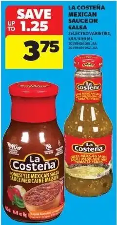 Real Canadian Superstore La Costeña mexican sauce offer