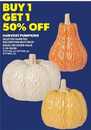Real Canadian Superstore Harvest Pumpkins offer