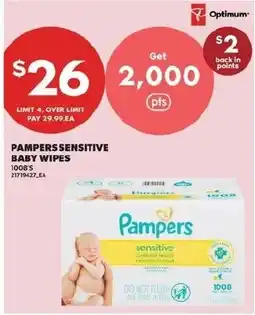 Real Canadian Superstore Pampers sensitive baby wipes offer