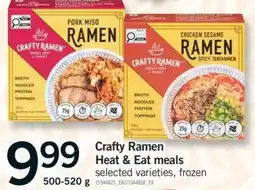 Fortinos Crafty Ramen Heat & Eat meals offer