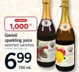 Fortinos Gavioli sparkling juice selected varieties offer