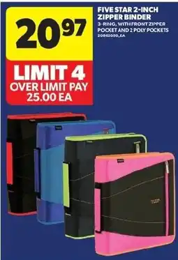Real Canadian Superstore Five Star 2-inch zipper binder offer