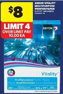Real Canadian Superstore Xerox Vitality Multipurpose Printer Paper offer