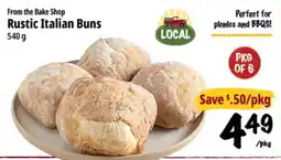 Farm Boy From the Bake Shop Rustic Italian Buns offer