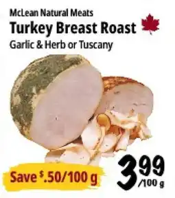 Farm Boy McLean Natural Meats Turkey Breast Roast offer
