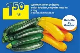Maxi Courgettes vertes ou jaunes offer