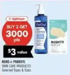 Shoppers Drug Mart Hero or pantyol skin care products offer