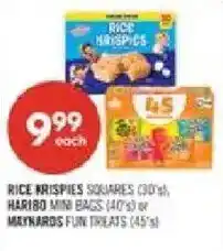 Shoppers Drug Mart rice krispies squares offer