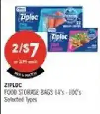 Shoppers Drug Mart Ziploc food storage bags offer