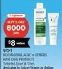 Shoppers Drug Mart Vichy Normaderm, Acne or Berdco Hair Care Products offer