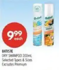 Shoppers Drug Mart Batiste dry shampoo offer