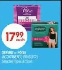 Shoppers Drug Mart Depend & Poise Incontinence Products offer