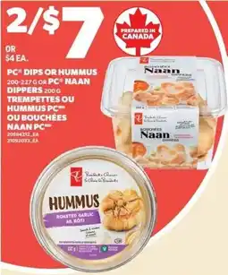 Loblaws PC dips or hummus offer