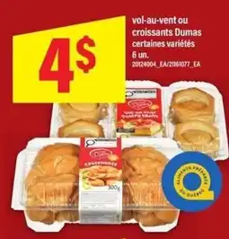 Maxi Dumas vol-au-vent ou croissants offer