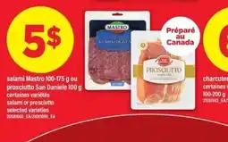 Maxi salami or prosciutto selected varieties offer
