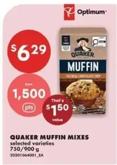 No Frills Quaker muffin mixes offer