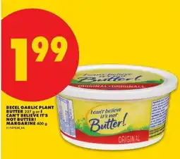 No Frills Becel garlic plant butter offer