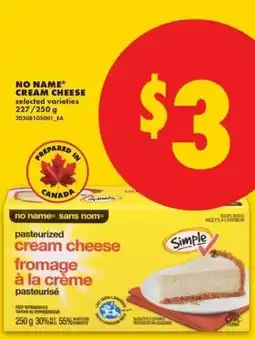 No Frills No Name cream cheese offer