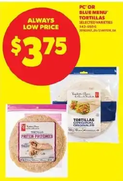 Real Canadian Superstore PC tortillas offer