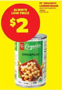 Real Canadian Superstore PC Organics canned beans offer