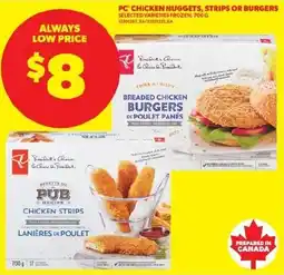 Real Canadian Superstore PC chicken nuggets, strips or burgers offer
