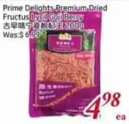Foody Mart Prime Delights Premium Dried Fructus Lycii Goji Berry offer