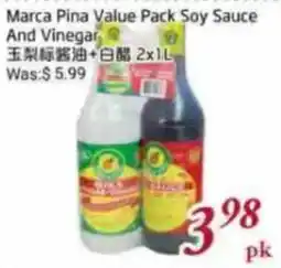 Foody Mart Marca Pina Value Pack Soy Sauce And Vinegar offer
