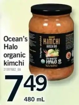 Fortinos Ocean's Halo organic kimchi offer