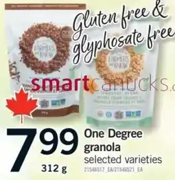 Fortinos One Degree granola offer