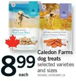 Fortinos Caledon Farms dog treats offer