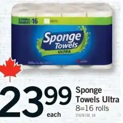 Fortinos Sponge Towels Ultra offer