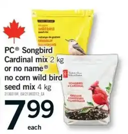 Fortinos PC Songbird Cardinal mix offer
