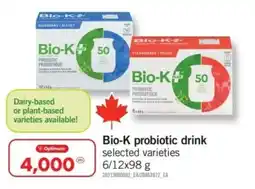 Fortinos Bio-k probiotic drink offer