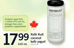 Fortinos Kefir Kult coconut kefir yogurt offer