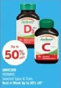 Shoppers Drug Mart Jamieson vitamins offer