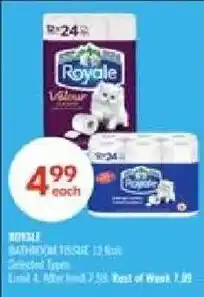 Shoppers Drug Mart Royale bathroom tissue offer