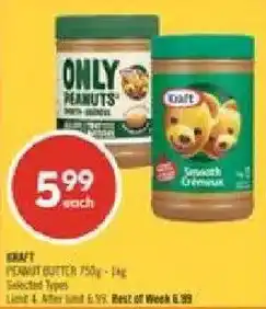 Shoppers Drug Mart Kraft peanut butter offer