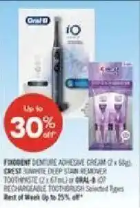 Shoppers Drug Mart Fixodent denture adhesive cream offer