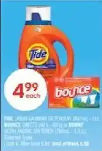 Shoppers Drug Mart Tide liquid laundry detergent offer