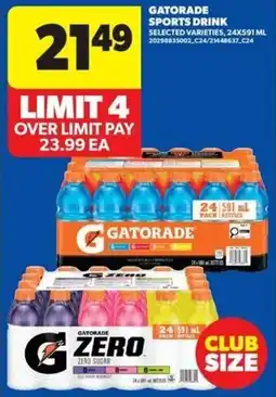 Real Canadian Superstore Gatorade sports drink offer