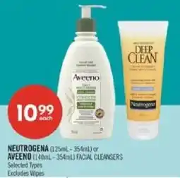 Shoppers Drug Mart Neutrogena or Aveeno facial cleansers offer