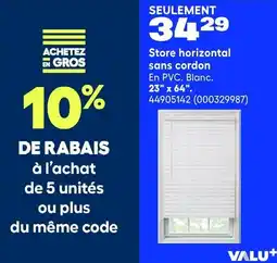RONA Valu+ store horizontal sans cordon offer