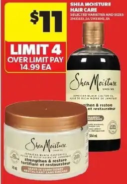 Real Canadian Superstore Shea Moisture hair care offer