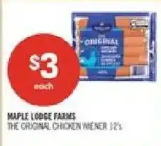 Shoppers Drug Mart Maple Lodge Farms the original chicken wiener offer