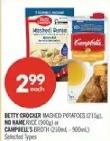Shoppers Drug Mart Betty Crocker mashed potatoes offer