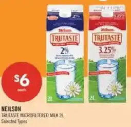 Shoppers Drug Mart Neilson trutaste microfiltered milk offer