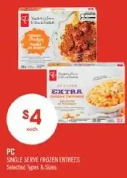 Shoppers Drug Mart PC single serve frozen entrees offer