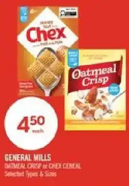 Shoppers Drug Mart General Mills oatmeal crisp or chex cereal offer